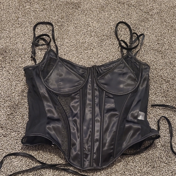 Fashion Nova Black Corset Top - Picture 1 of 3